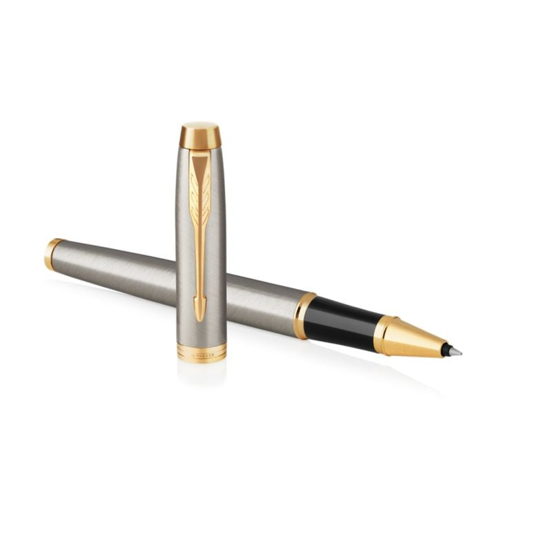 parker im ballpoint stainless with gold trim