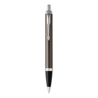 parker im ballpoint dark espresso chrome trim medium point blue pen
