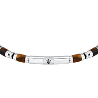 maserati jewels iconic bracelet tiger eye sto.&ip blk 19+3cm