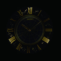 seiko quartz blue clock auto constant light