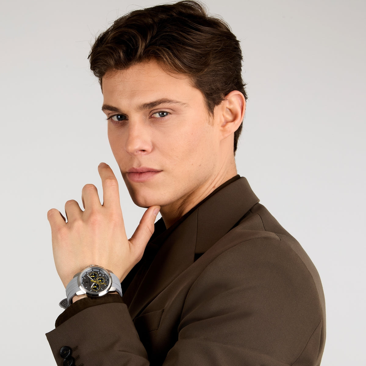 maserati succeso 42mm chr sil+grey dial grey st