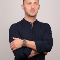 maserati successo ext 44mm chr blue dial br yg