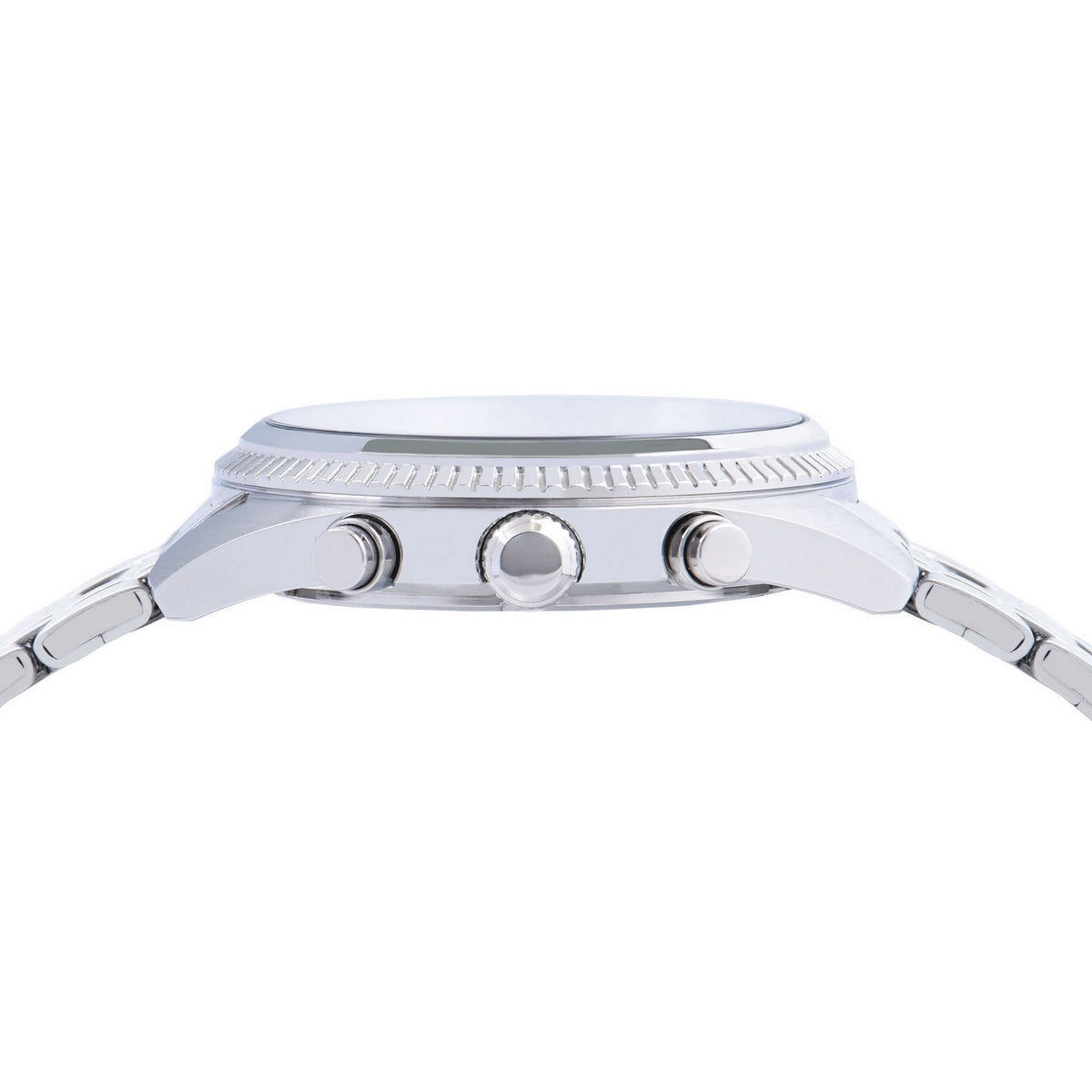 lorus quartz chronograph gents stainless steel blue dial bracelet watch