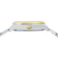 lorus solar gents two tone blue dial bracelet watch