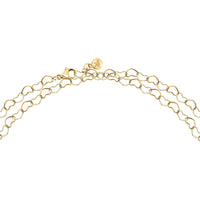 morellato 18k gold plated intrecci necklace stainless steel yg 90cm