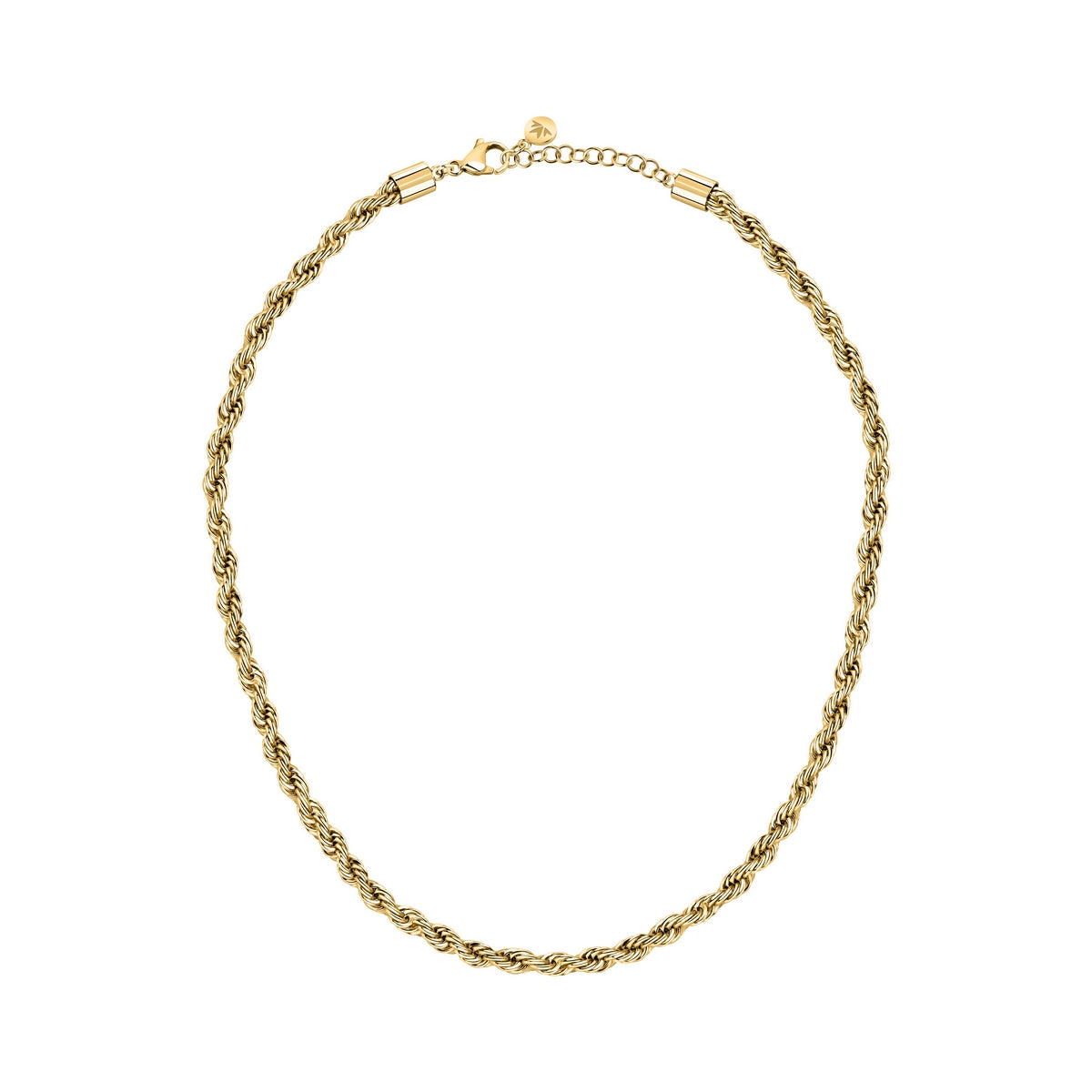 morellato 18k gold plated intrecci necklace stainless steel yg 42+3cm