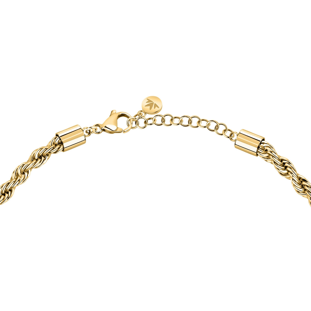 morellato 18k gold plated intrecci necklace stainless steel yg 42+3cm