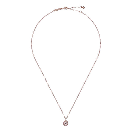 ted baker soltell: solitaire sparkle crystal pendant necklace rose gold tone,rose crystal