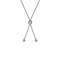 ted baker clarrie: crystal cluster adjustable bracelet silver tone