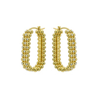 ted baker bollie: crystal bobble gold tone hoop earrings