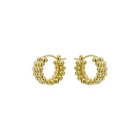 ted baker bonny: crystal bobble small gold tone hoop earrings