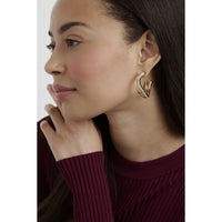 ted baker wayva: jewelled wave crystal gold tone large hoop earrings