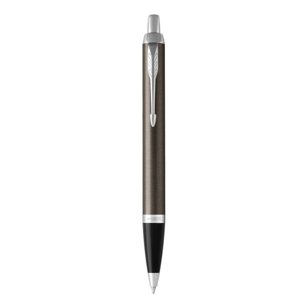 parker im ballpoint dark espresso chrome trim medium point blue pen