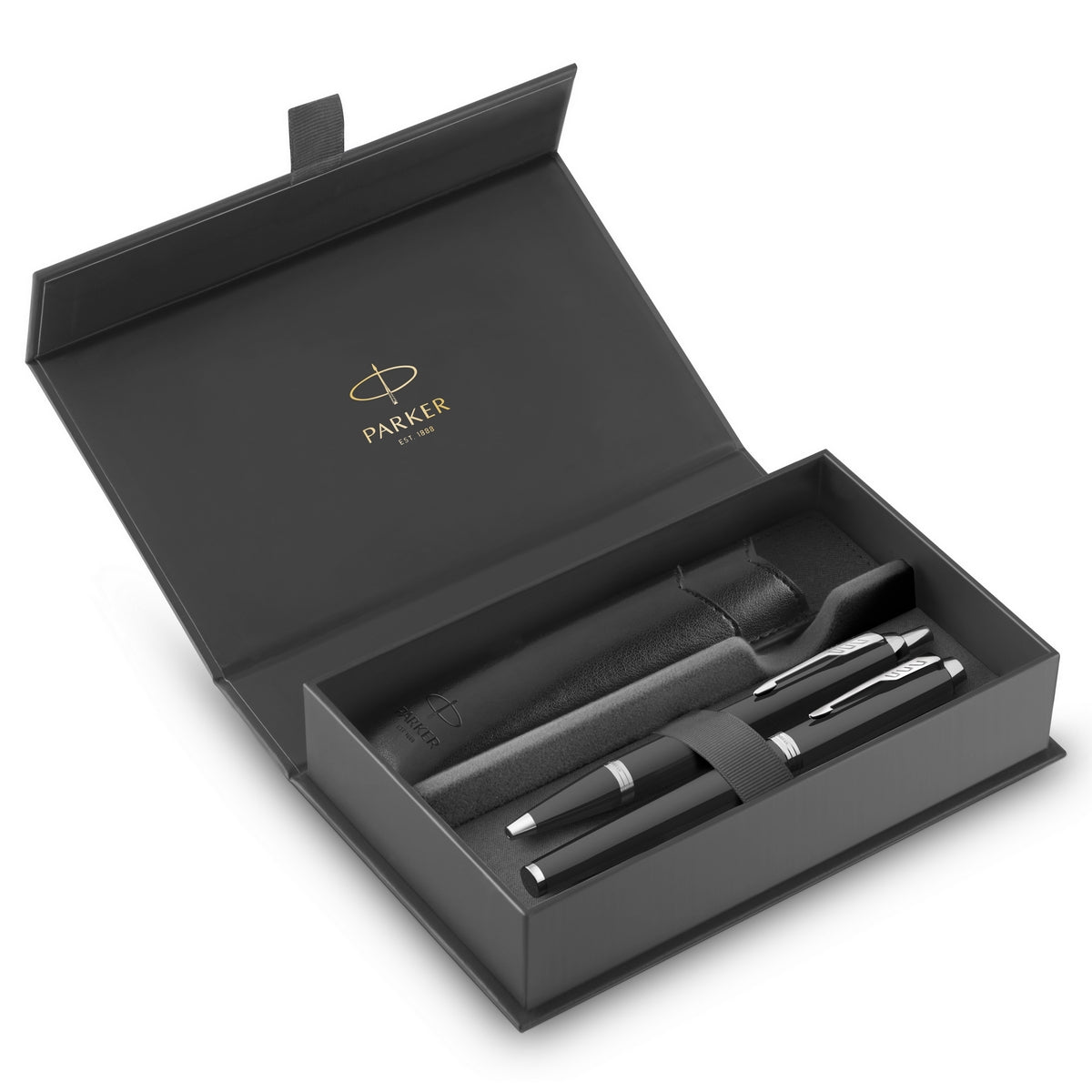 parker gift24 im black ct fountain pen & ball point  in presentation case