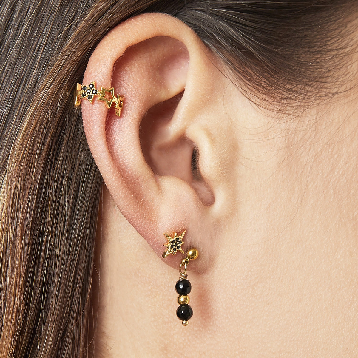 earcuff stars in a row