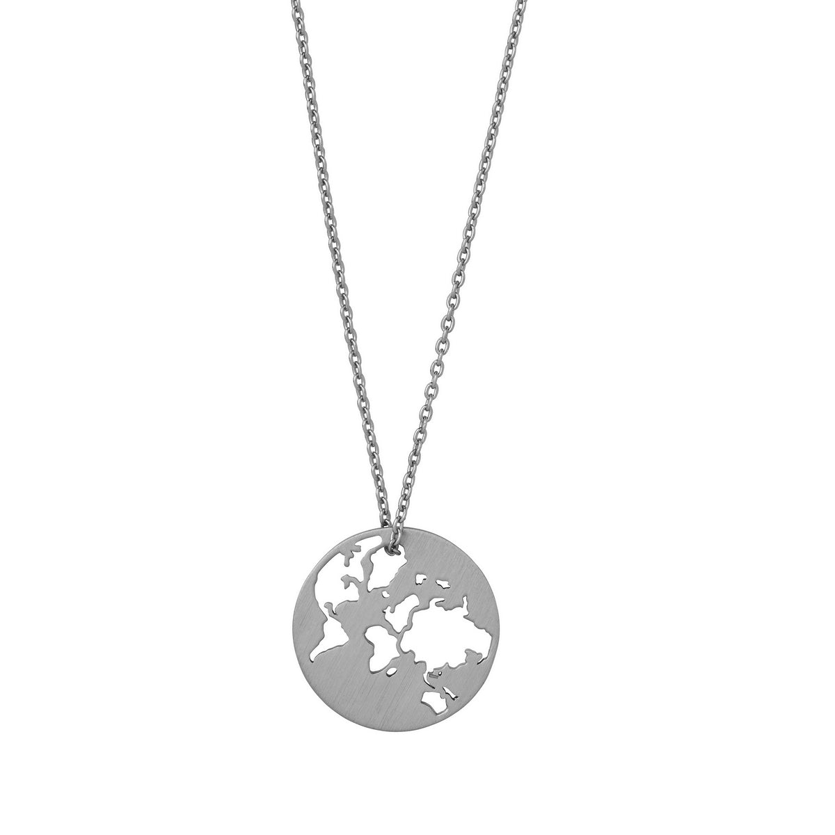 beautiful world necklace 45 cm silver
