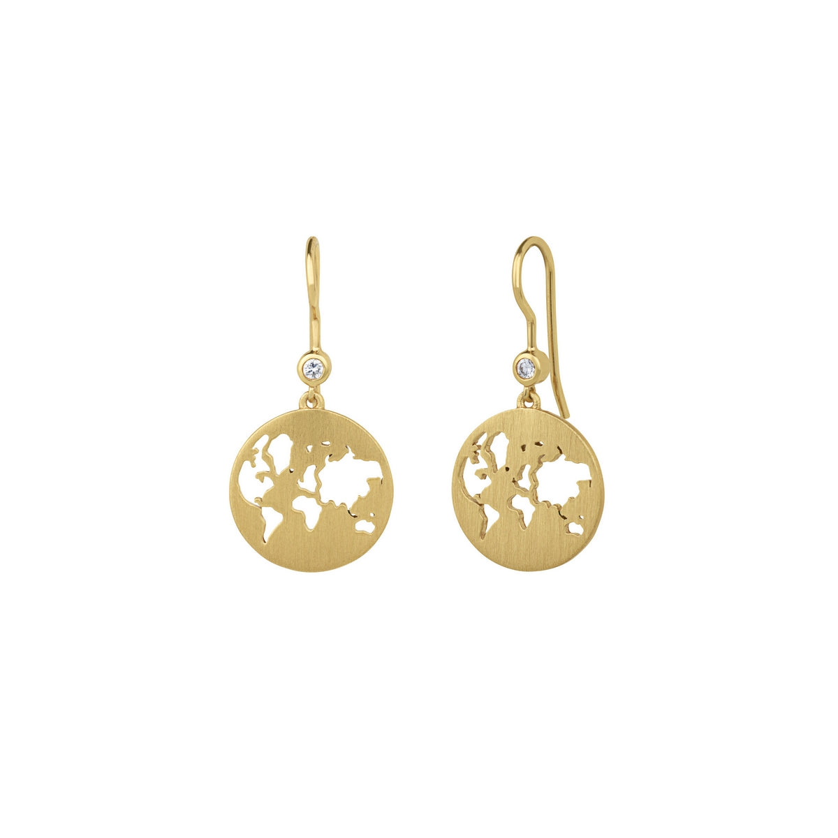 beautiful world earring gold