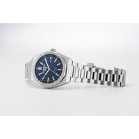 roamer stingray 42mm 3h blue dial stainless steel watch