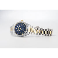 roamer stingray 42mm 3h blue dial two tone watch
