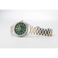 roamer stingray 42mm 3h green dial two tone watch
