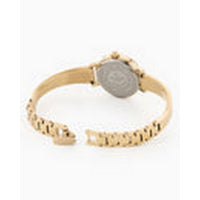 roamer elegance diamond round gold plated gold dial watch