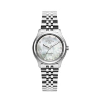 roamer cassandra diamond 31 mm stainless steel quartz watch mop dial