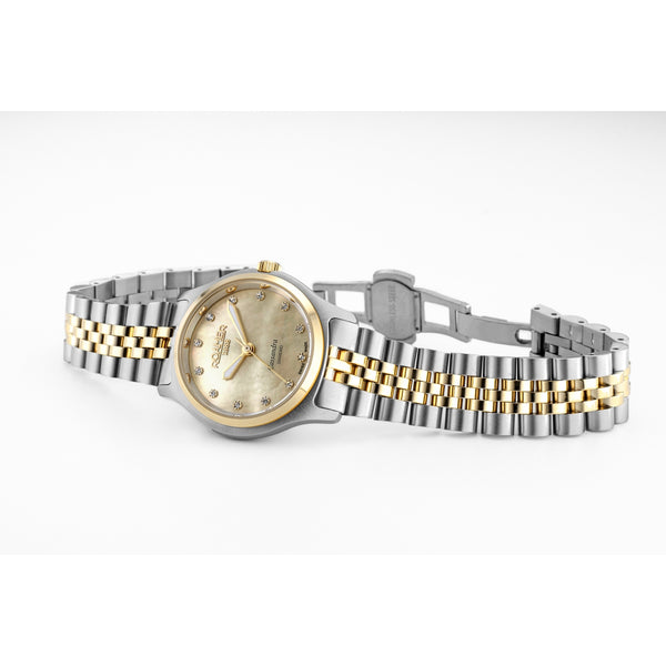 roamer cassandra diamond 31 mm two tone quartz watch