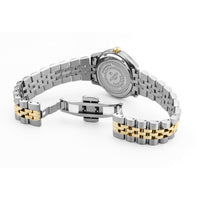 roamer cassandra diamond 31 mm two tone quartz watch