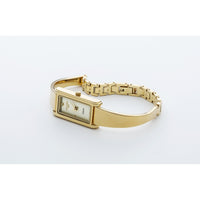 roamer elegent diamond ladies gold plated champagne dial bracelet watch