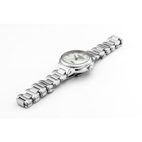 roamer allegra ladies stainless steel mop dial bracelet watch
