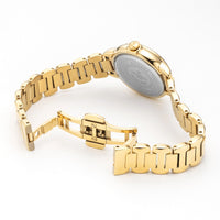 roamer allegra ladies gold plated mop dial bracelet watch
