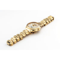 roamer allegra ladies gold plated mop dial bracelet watch