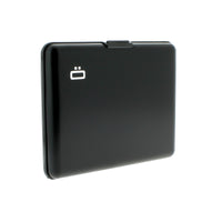 ogon big stockholm black aluminium wallet  bank note size
