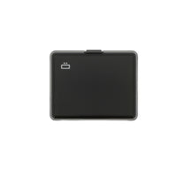 ogon big stockholm black aluminium wallet  bank note size