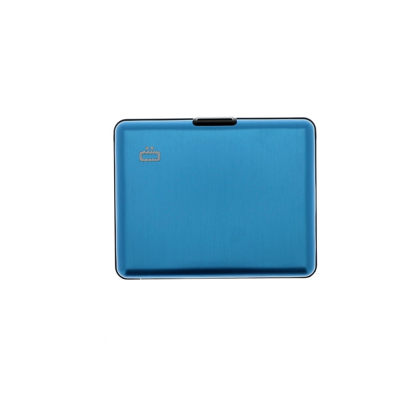 ogon big stockholm blue aluminium wallet  bank note size