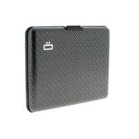ogon big stockholm carbon aluminium wallet  bank note size  carbon print
