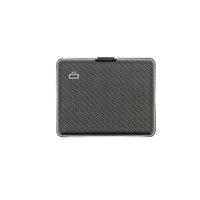 ogon big stockholm carbon aluminium wallet  bank note size  carbon print