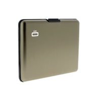 ogon big stockholm grey aluminium wallet  bank note size