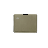 ogon big stockholm grey aluminium wallet  bank note size
