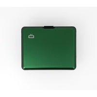 ogon big stockholm green aluminium wallet  bank note size