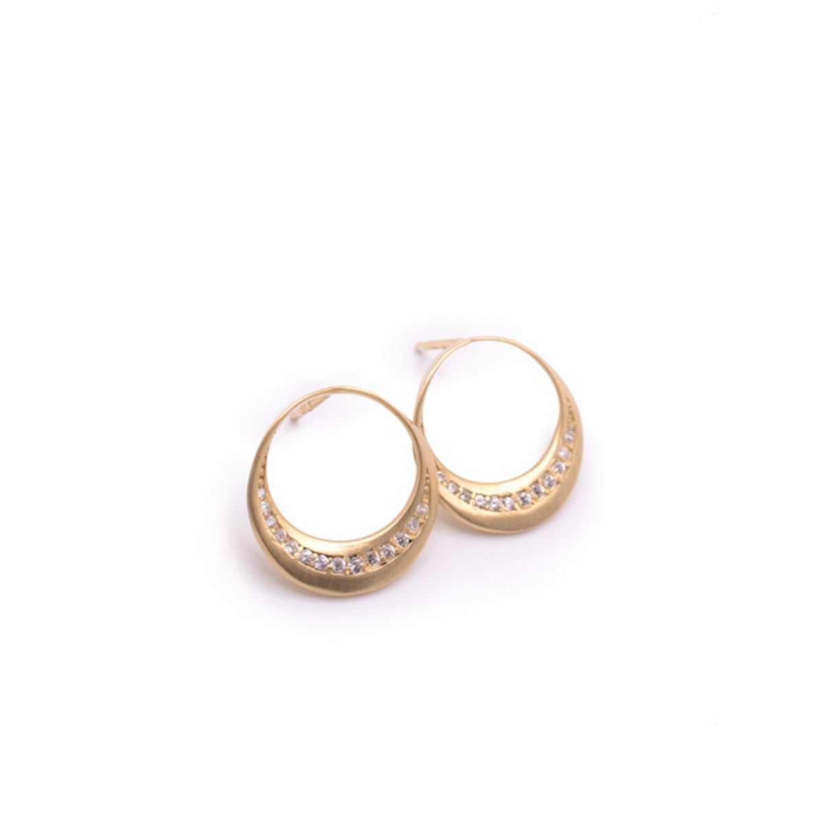 aquaforte lune stud earrings