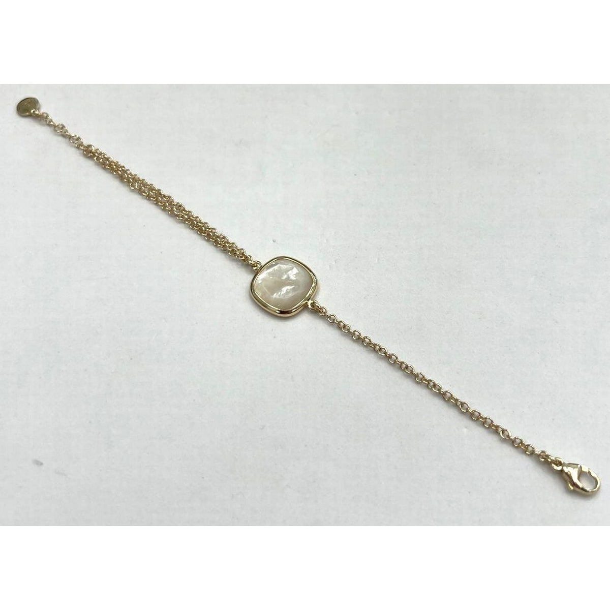 aquaforte mother of pearl square inset bracelet
