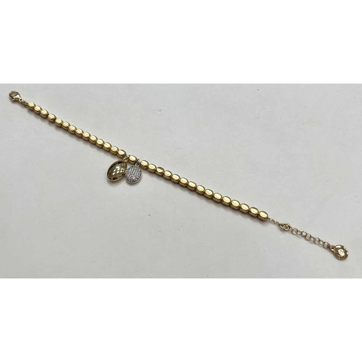 aquaforte silver 23ct gold plated bracelet