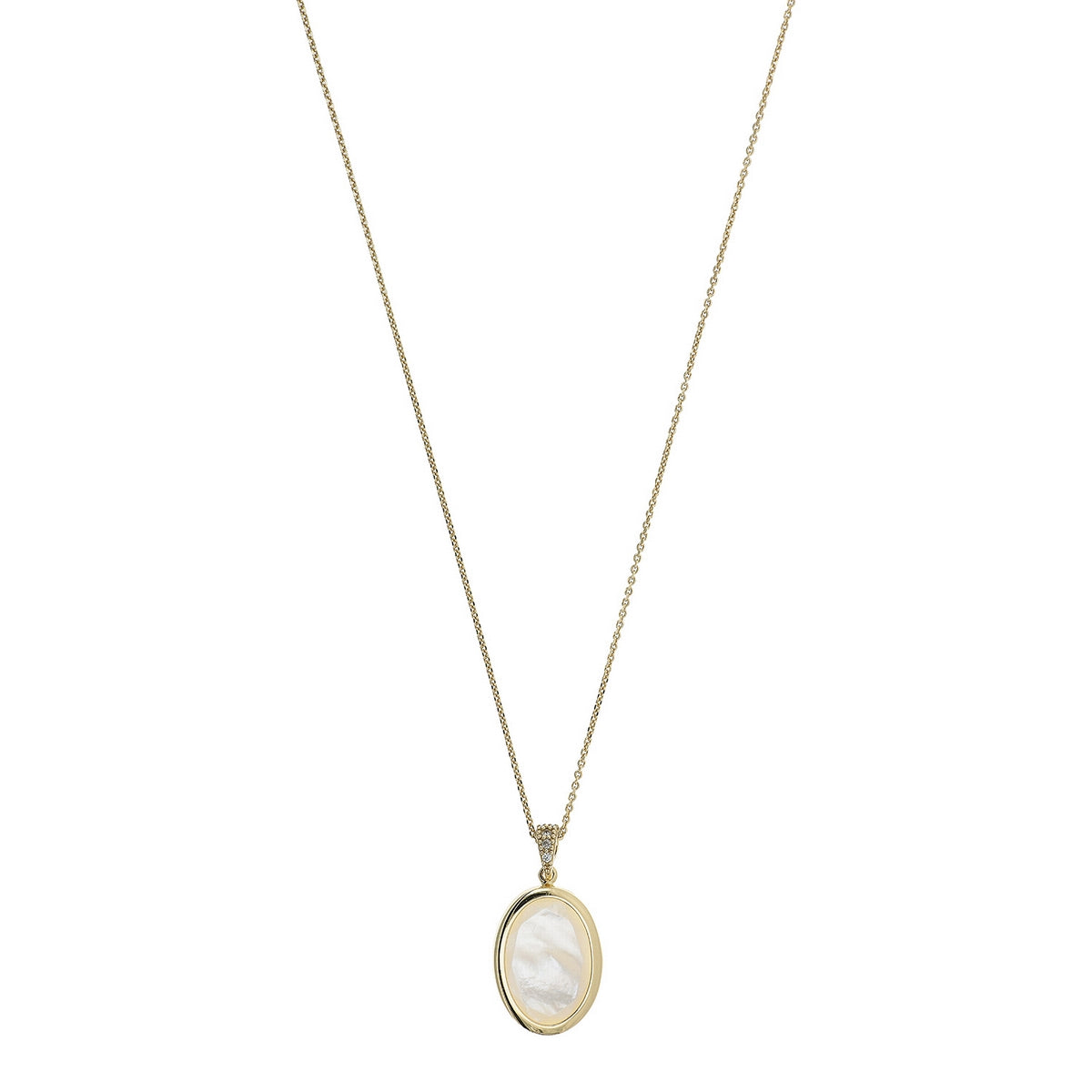 aquaforte mignon oval mother of pearl pendant