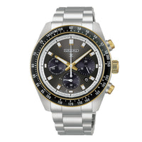 seiko prospex speedtimer racing solar chronograph in grey
