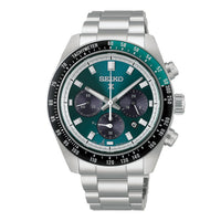 seiko prospex speedtimer racing solar chronograph in green