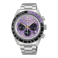 seiko 145th anniversary speedtimer solar chronograph limited edition in edo purple