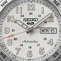 seiko 5 sports field in white ensign