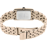 seiko ladies tank rose gold plate