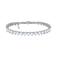 now j19auv49 chiara ferragni diamond heart tennis bracelet 175cm white heart stones